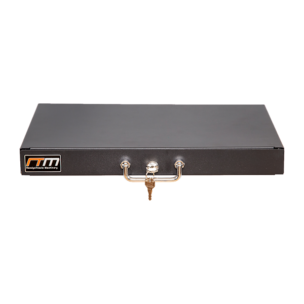 1U Locking Rack Mount Drawer Secure Steel Storage for 19" Network Server - Image 6