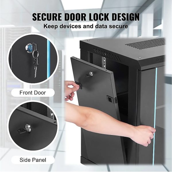 9U Wall Mount Network Server Rack Cabinet Enclosure - Image 4