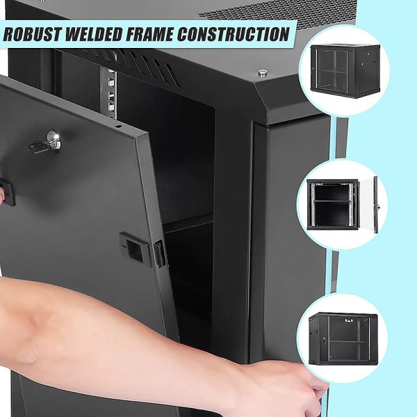 9U Wall Mount Network Server Rack Cabinet Enclosure - Image 10