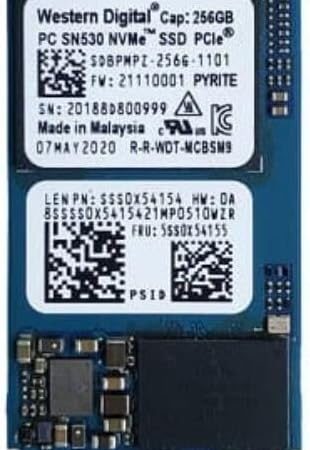 (Refurbished) Blue SN530 256GB M.2 2242 (with Extension Adapter to M.2 2280) NVME PCIe SSD