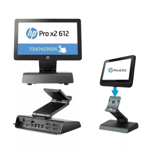 (Refurbished) HP Pro x2 612 G2 NFC POS Terminal – Windows 11 Pro - Includes HP Retail Expansion Dock & HP Retail Case 12 - Image 2