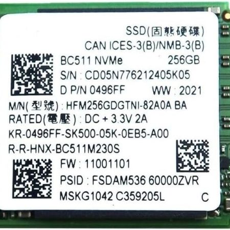 (Refurbished) BC511 HFM256GDGTNI-82A0A 256 GB M.2 30mm Solid State Drive