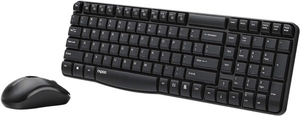 Dell (Refurbished) SFF OptiPlex 3070 Micro Bundle - i5-9500 16GB 256GB W11P WIFI + (Brand New) Rapoo X1800S Wireless Optical Keyboard Mouse Combo + (Brand New) Rapoo V10S Mouse Pad - Large Mouse Mat - Image 2