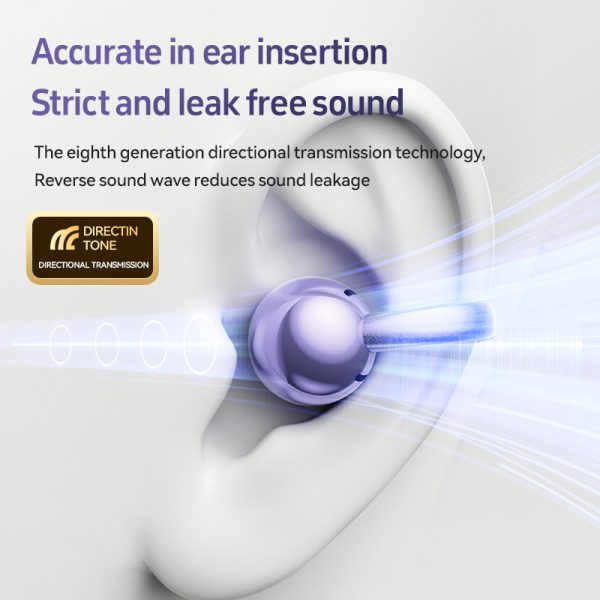 Black M97 Spherical OWS Plated Over-Ear Bluetooth Earphones - Stylish Design, Superior Sound Quality, Comfortable Fit - Image 4