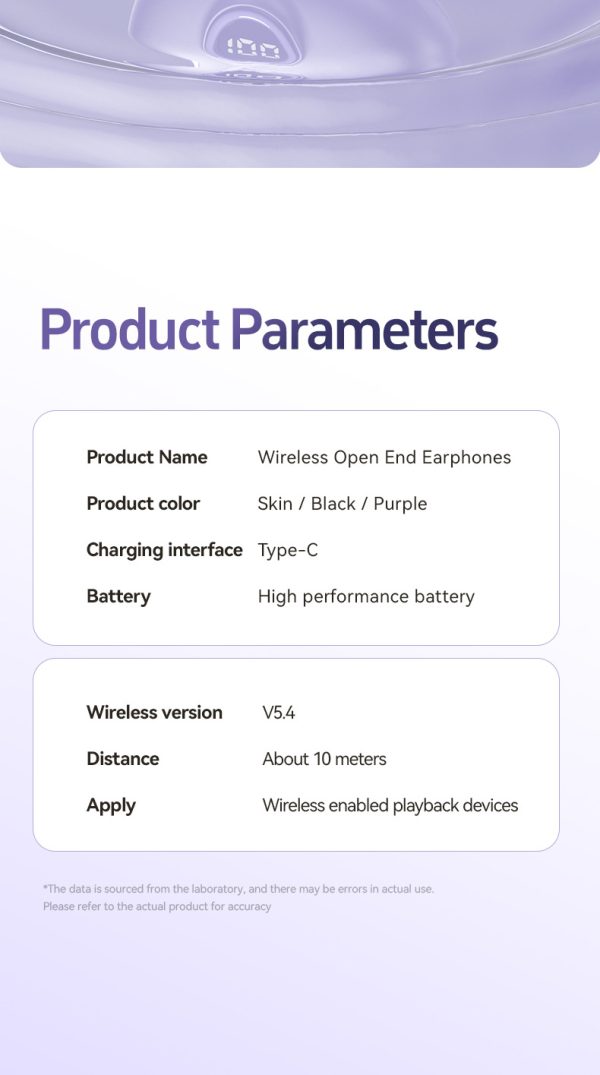 Purple M97 Spherical OWS Plated Over-Ear Bluetooth Earphones - Stylish Design, Superior Sound Quality, Comfortable Fit - Image 5
