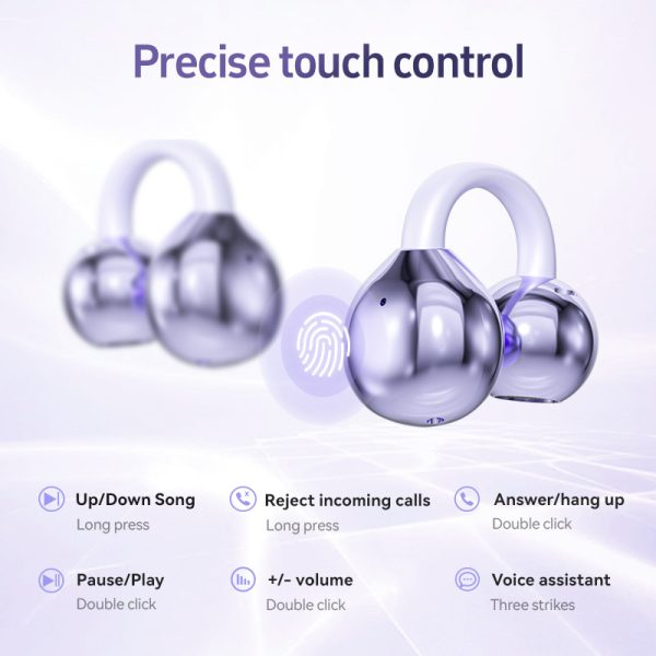 Black M108 Spherical OWS Over-Ear Bluetooth Earphones - Stylish Design, Premium Sound, Wireless Convenience - Image 3