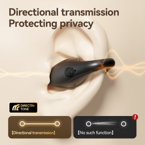 Black Dolphin M66 Clip-on Bluetooth Earphones - Wireless, 8+ Hours Battery, 15m Transmission Range, Durable PC+ABS Material - Image 4