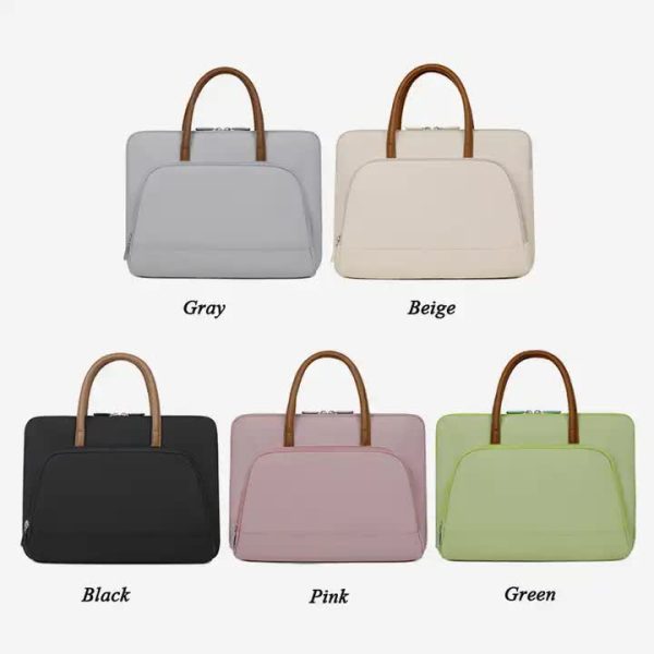 Pink Simple & Stylish Laptop Bag - Elegant Notebook Carrier for Students, Professionals, and Gift Purposes - Image 2