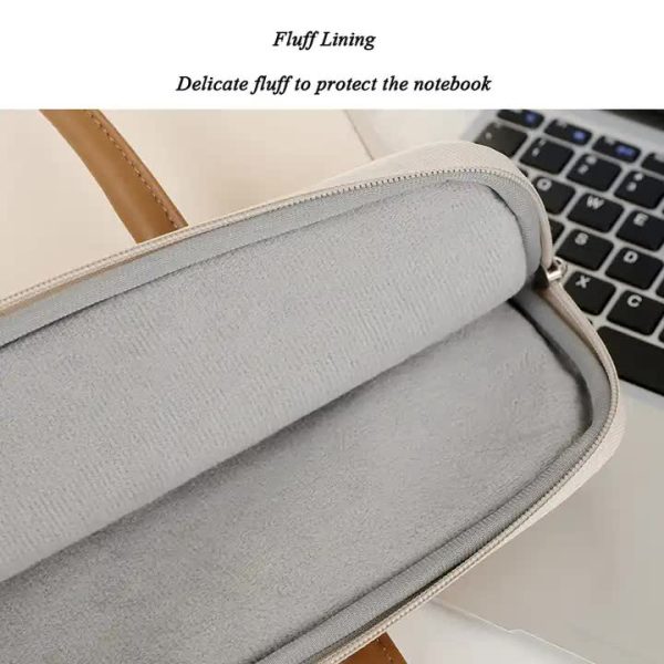 Pink Simple & Stylish Laptop Bag - Elegant Notebook Carrier for Students, Professionals, and Gift Purposes - Image 4
