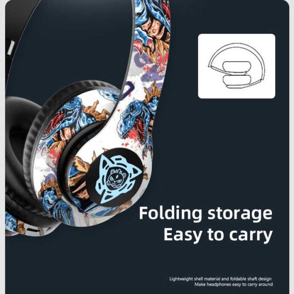 Wireless Bluetooth Headphones - Stylish Over-Ear Design with Long Battery Life, Hi-Fi Sound, and Universal Compatibility (colour C) - Image 3