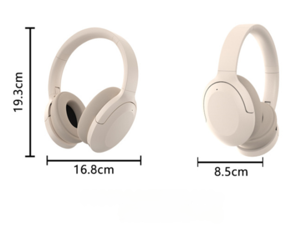 Black P3965 Foldable Bluetooth 5.3 ANC Wireless Over-Ear Headphones with Noise Cancellation - Image 2