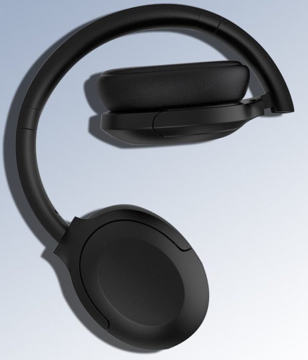Black P3965 Foldable Bluetooth 5.3 ANC Wireless Over-Ear Headphones with Noise Cancellation - Image 3