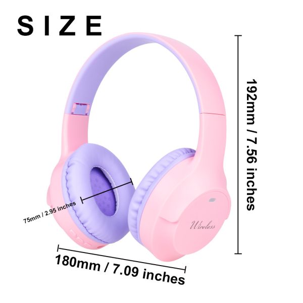 Black Wireless Bluetooth Headphones with Hi-Fi Bass, Foldable Design, and Card Slot - Image 2