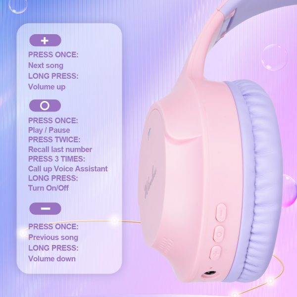 Black Wireless Bluetooth Headphones with Hi-Fi Bass, Foldable Design, and Card Slot - Image 3