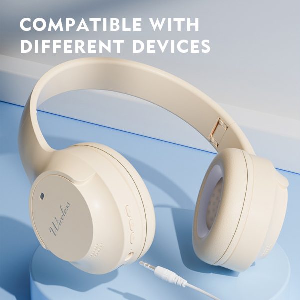 Black Wireless Bluetooth Headphones with Hi-Fi Bass, Foldable Design, and Card Slot - Image 5
