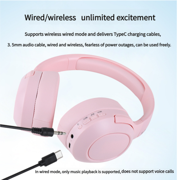 Apricot TL-29 PRO Wireless & Wired Over-Ear Bluetooth Headphones - Comfortable and Versatile - Image 2