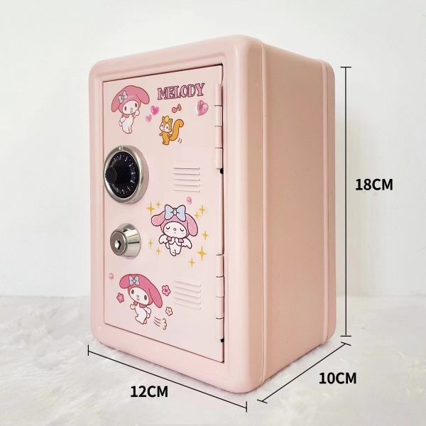 Black Mini Metal Safe Box with Combination Lock and Key - Compact Security Storage - Image 5
