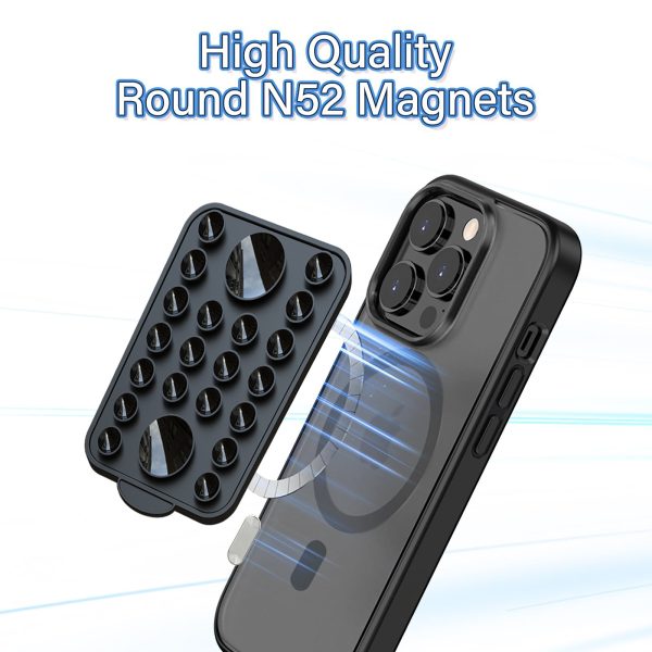 White Magnetic Phone Mount with High-Quality N52 Magnets - Strong, Durable, and Easy to Use - Image 3