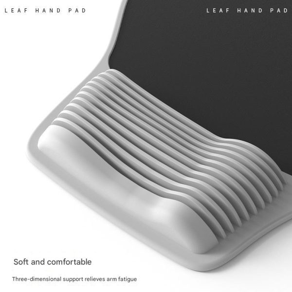Pink Ergonomic Silicone Mouse Wrist Rest Pad - Comfortable Hand Support for Keyboard and Mouse - Image 3