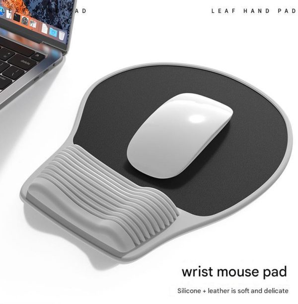 Pink Ergonomic Silicone Mouse Wrist Rest Pad - Comfortable Hand Support for Keyboard and Mouse - Image 4