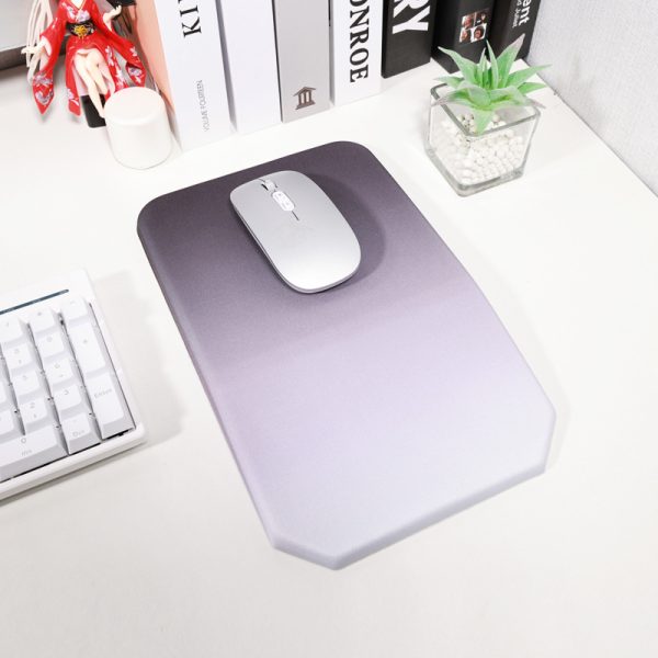 Gradual Black Ergonomic PU Anti-Slip Mouse Pad with Wrist Support – Rectangular Gradient Desk Mat for Gaming and Office Use - Image 4