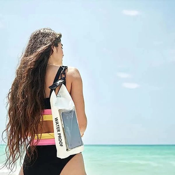 Yellow 2L Waterproof Phone Pouch - Multi-Functional PVC Dry Bag for Swimming and Water Activities - Image 6