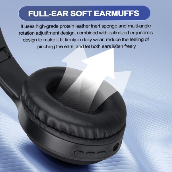 Black Over-Ear Wireless Headphones - Immersive Sound, 360º Surround Sound - Image 2