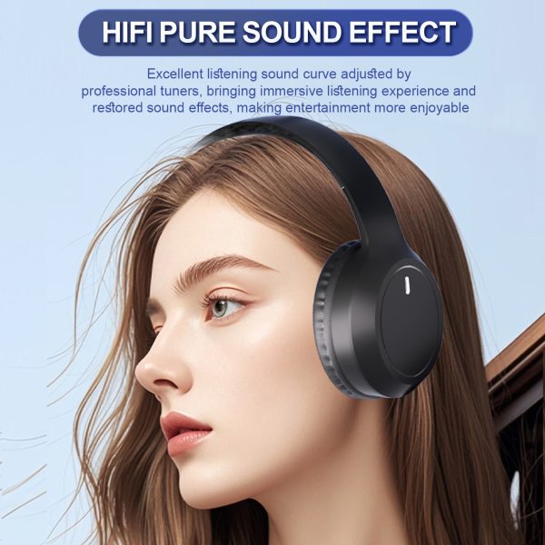 Black Over-Ear Wireless Headphones - Immersive Sound, 360º Surround Sound - Image 4