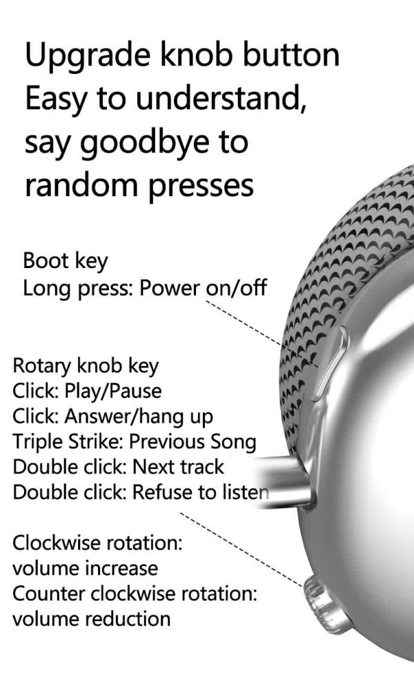 Silver Comfortable Over-Ear Headphones - Hi-Fi Sound, Long Battery, Swivel Control - Image 12