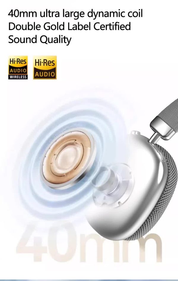 Black Comfortable Over-Ear Headphones - Hi-Fi Sound, Long Battery, Swivel Control - Image 5