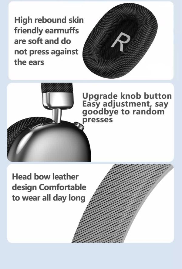 Black Comfortable Over-Ear Headphones - Hi-Fi Sound, Long Battery, Swivel Control - Image 7