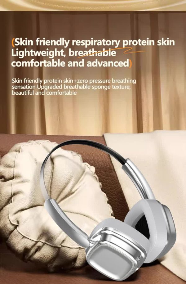 Black Compact Retro Headphones - Wireless Bluetooth, Deep Bass, Immersive Sound - Image 7