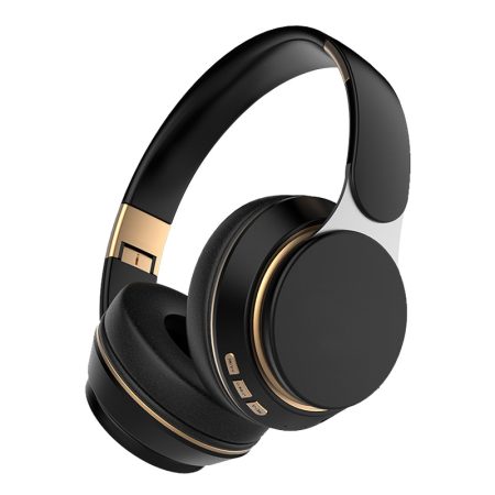 Black Wireless Bluetooth Headphones with Noise Reduction - Heavy Bass, Long Battery Life, TF Card Support