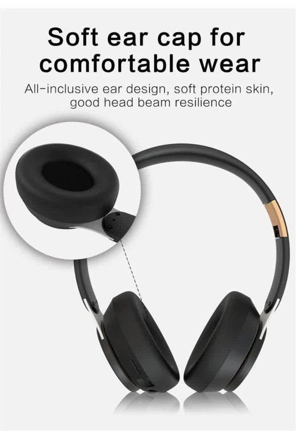 Light Green Wireless Bluetooth Headphones with Noise Reduction - Heavy Bass, Long Battery Life, TF Card Support - Image 9