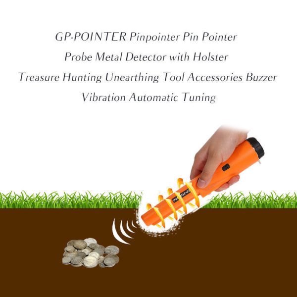 Red High-Sensitivity Metal Detector Pinpointer - GP Pointer with Vibration and Audio Alert for Treasure Hunting - Image 4