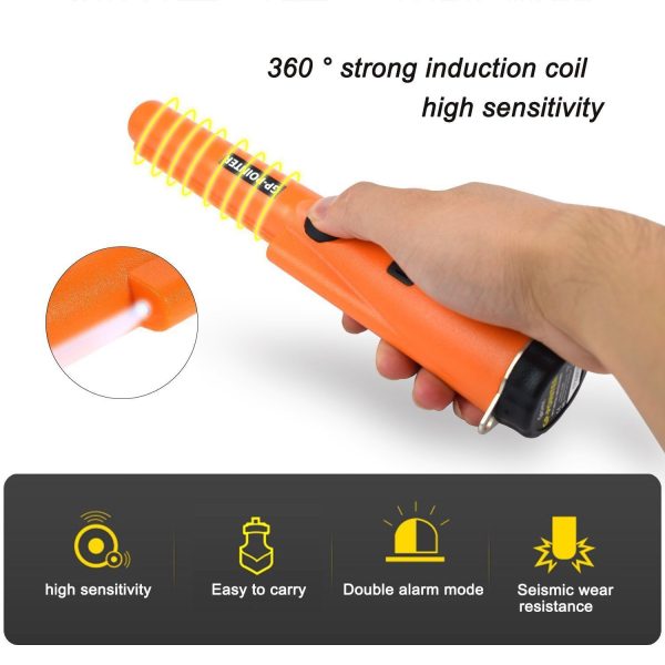 Red High-Sensitivity Metal Detector Pinpointer - GP Pointer with Vibration and Audio Alert for Treasure Hunting - Image 7