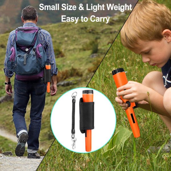Red High-Sensitivity Metal Detector Pinpointer - GP Pointer with Vibration and Audio Alert for Treasure Hunting - Image 8