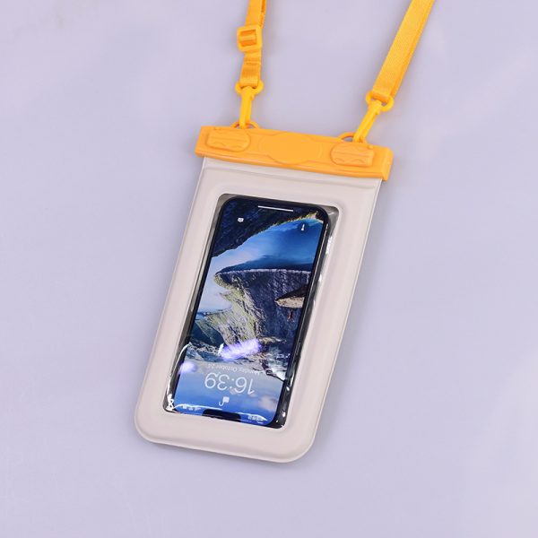 IPX8 Waterproof Phone Pouch with Inflatable Floating Layer,Touchscreen Dry Bag for Swimming(white) - Image 6