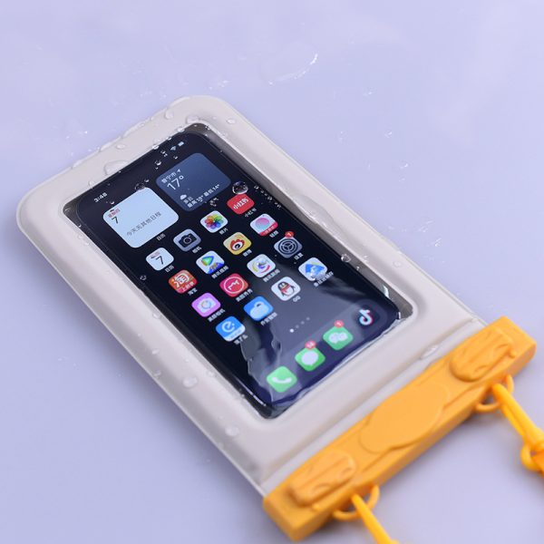 IPX8 Waterproof Phone Pouch with Inflatable Floating Layer,Touchscreen Dry Bag for Swimming(dark green) - Image 5