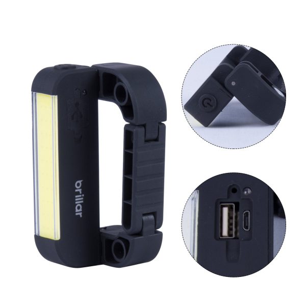 Powerbank Carabiner Light with COB LED Technology-Black/Navy - Image 5