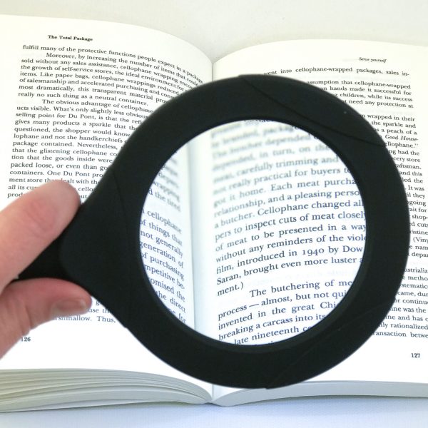 Brillar Light Up Magnifying Glass with COB LED Technology-Black/Navy - Image 4