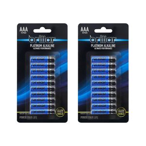 2x Brillar AAA Platinum Alkaline Batteries 10pk - Image 3