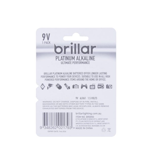 Long Lasting Premium 9 Volt Alkaline Battery - Image 4