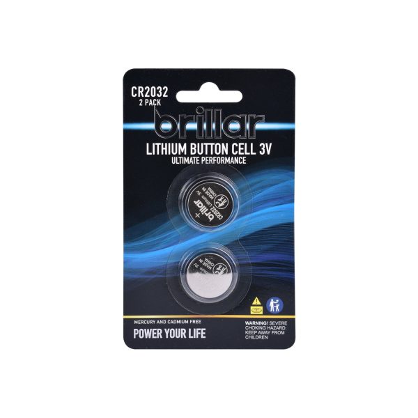 Brillar CR2032 Lithium Button Cell 2pk - Image 2
