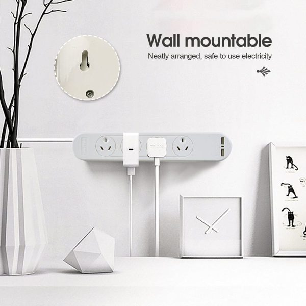 4 Outlet Powerboard With Surge Protection and Dual USB Charger - Image 4