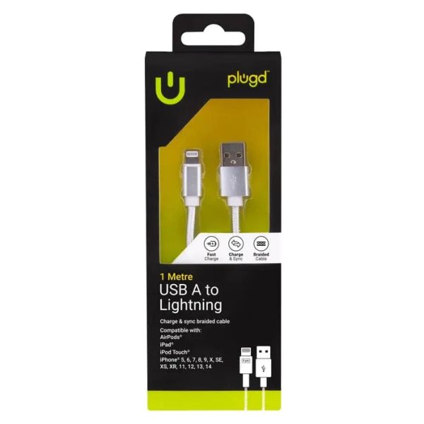 1M Charge & Sync USB A to Lightning Cable - Image 2