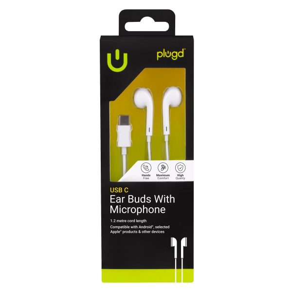 1.2M USB C Ear Buds with Microphone - Image 2