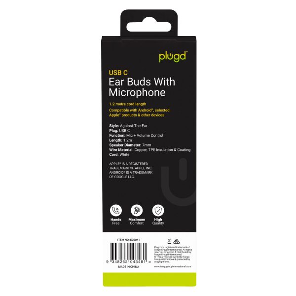 1.2M USB C Ear Buds with Microphone - Image 3
