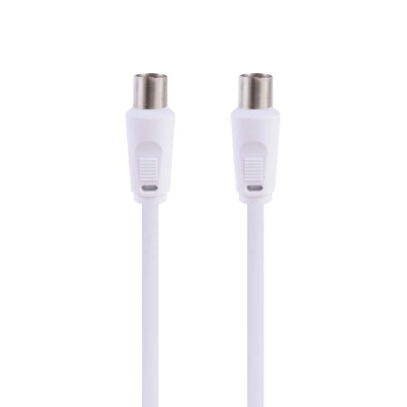 PLUGD 3 Meter PAL to PAL TV Antenna Cable with Female Adaptor