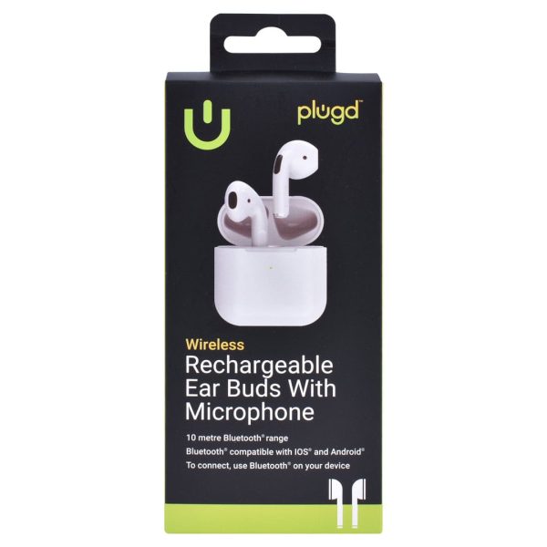 PLUGD Bluetooth Rechargeable Ear Buds with Microphone - Image 2